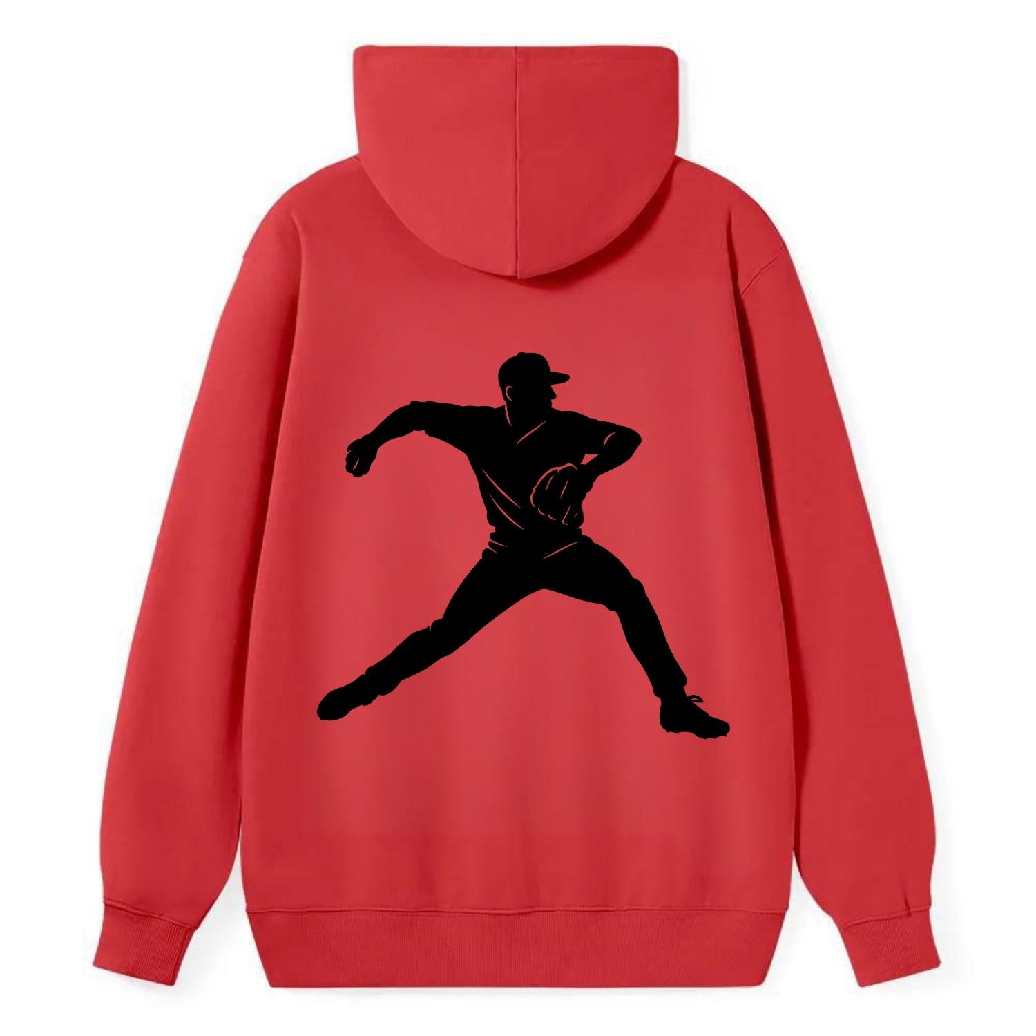 Baseball pitcher wind-up motion - Classic Pullover Hoodie - Red