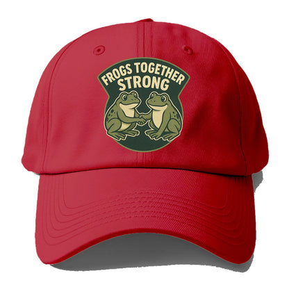 Frogs Together Strong 3 - Baseball Cap - Red