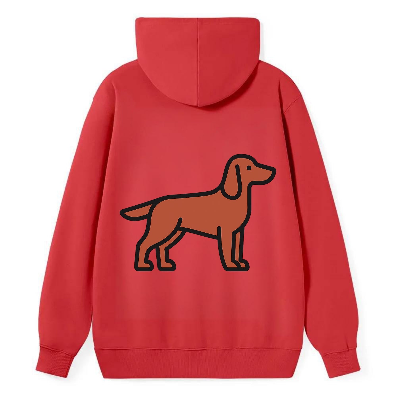 Irish Setter - Red/chestnut flat side profile - Classic Pullover Hoodie - Red