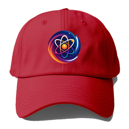 Micro Macro - Atom structure expanding i - Baseball Cap - Red