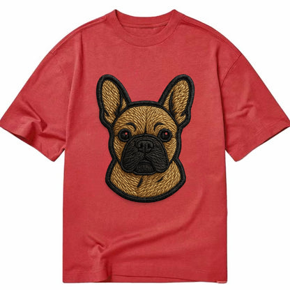 French Bulldog - Modern streetwear style - Classic T-shirt - Red