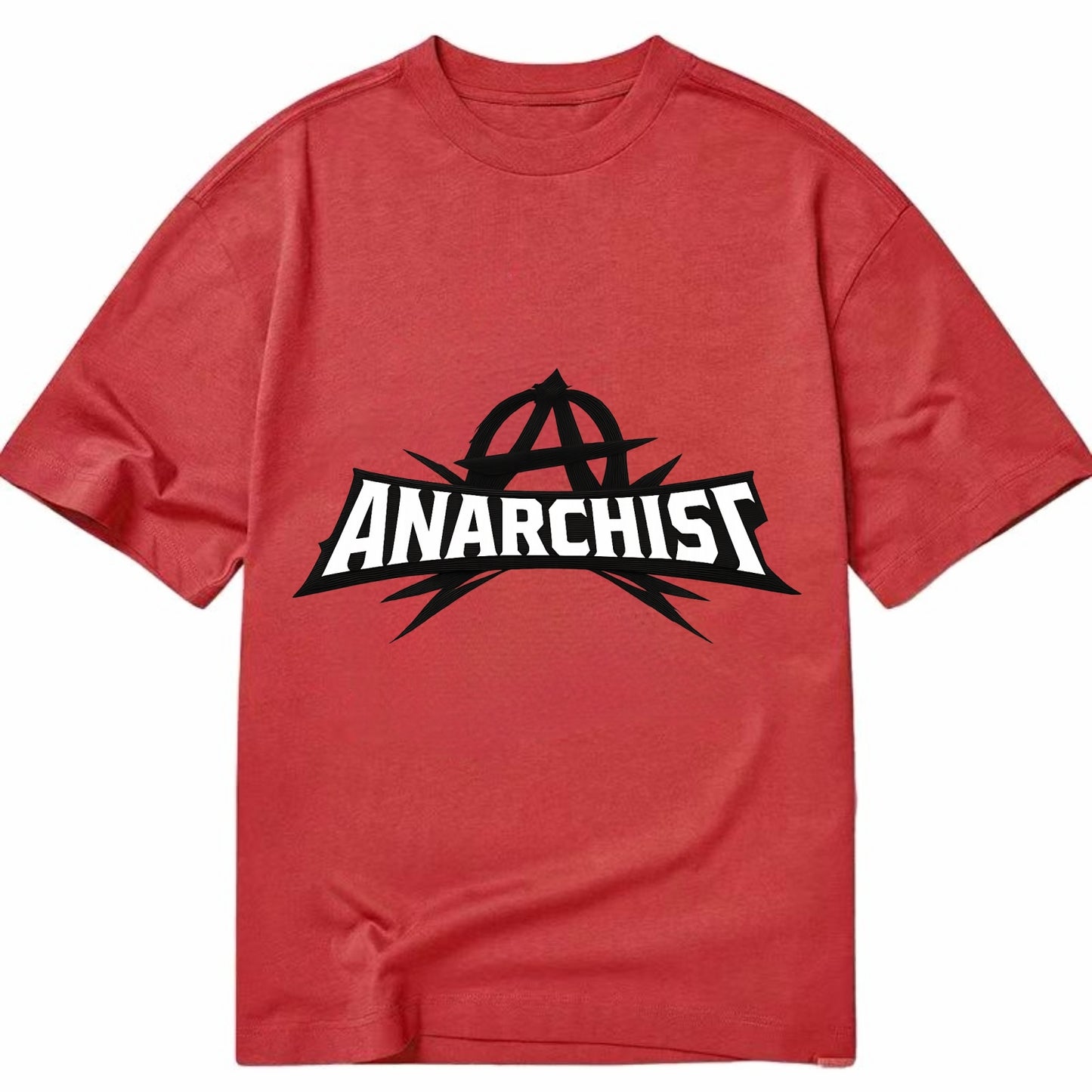 Bold typography design - "ANARCHIST" - no masters, self-governed - Classic T-shirt - Red