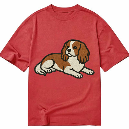 Cavalier King Charles Spaniel - Blenheim Classic T-shirt - Red