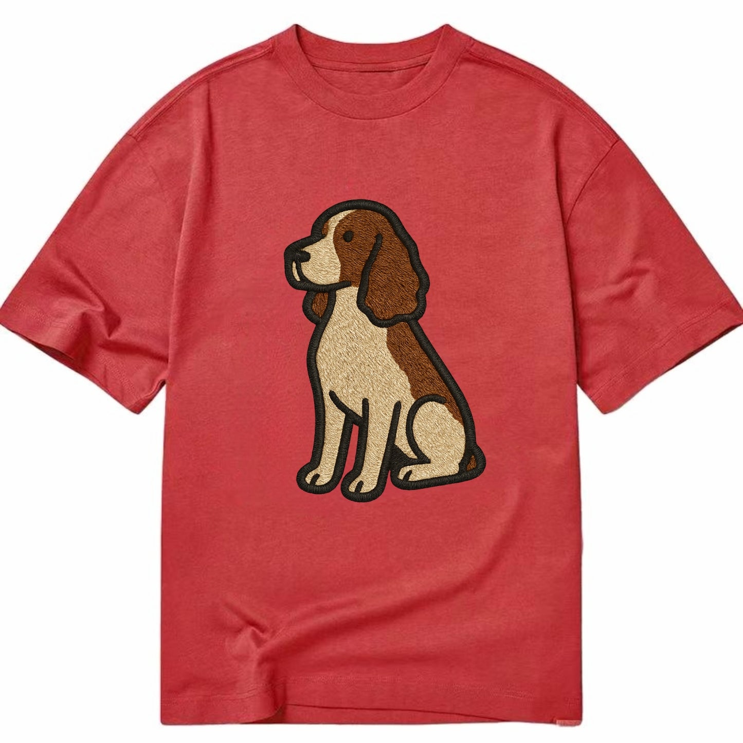 English Springer Spaniel - Modern spanie - Classic T-shirt - Red