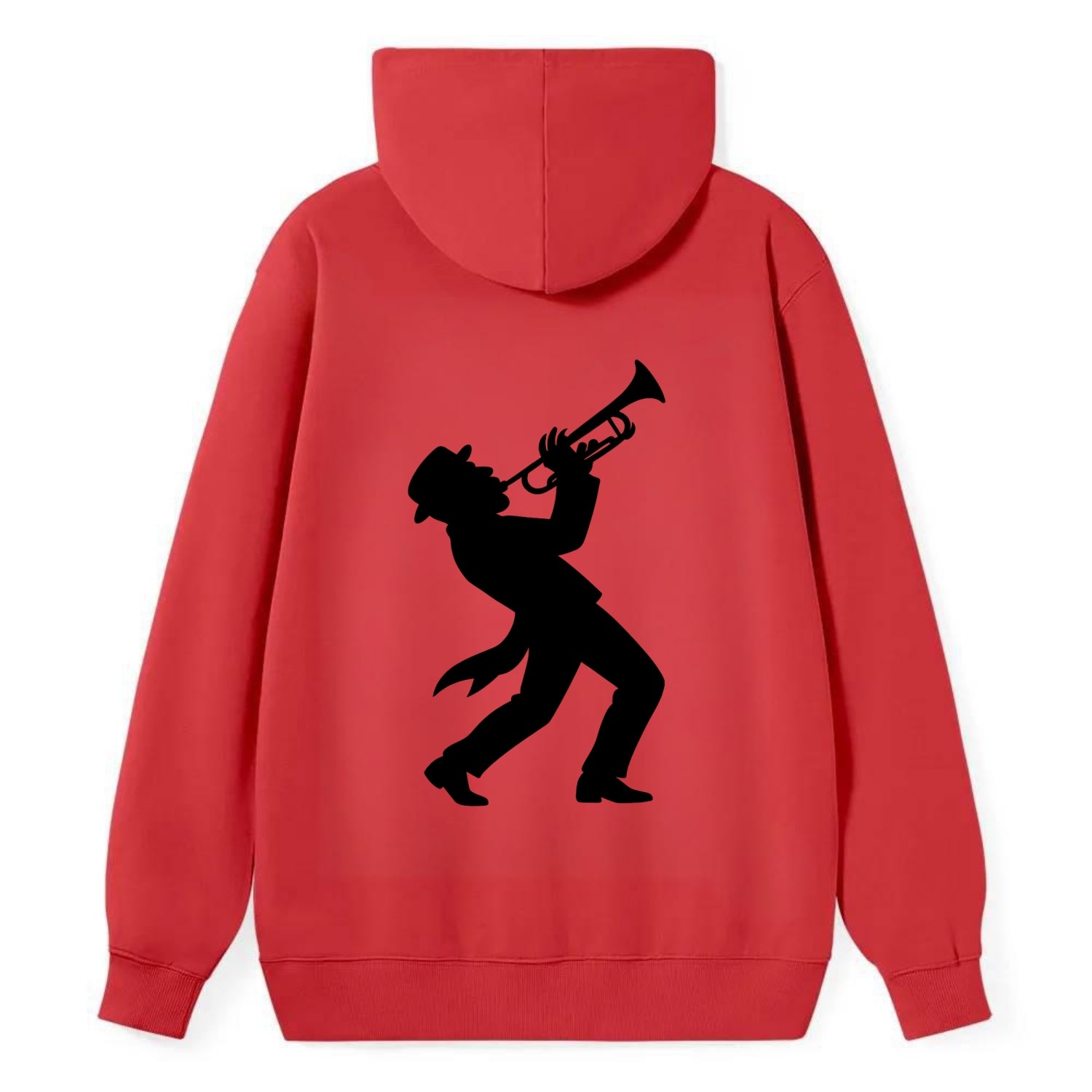 Trumpet player hitting high note - Classic Pullover Hoodie - Red