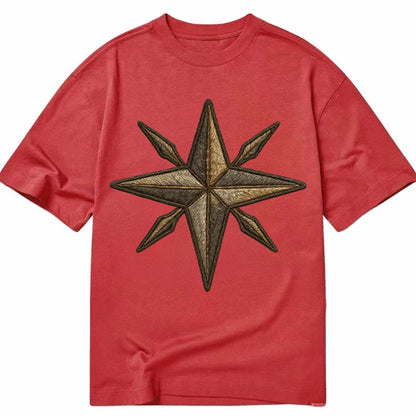 Nautical Star  - Classic T-shirt - Red