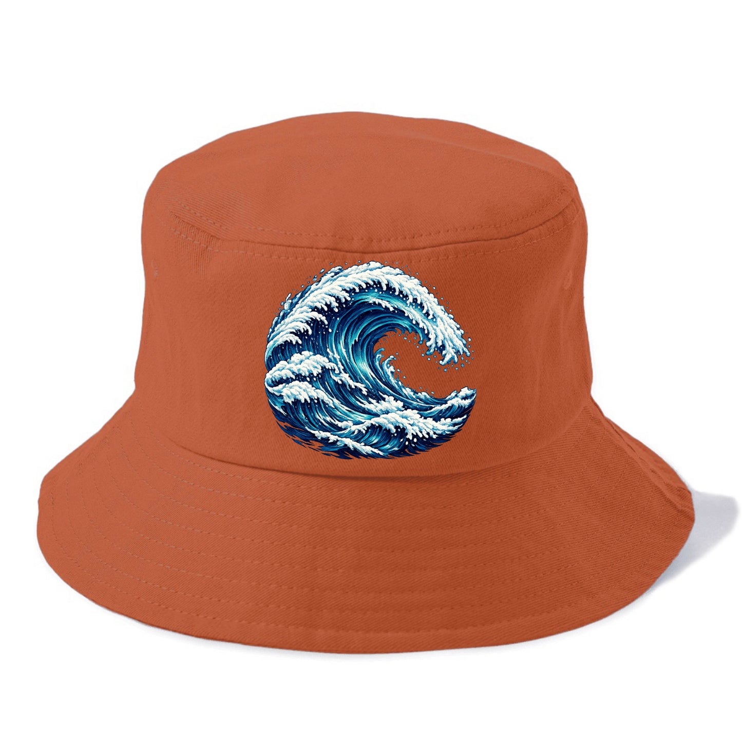 Ocean Wave - Bucket Hat - Red