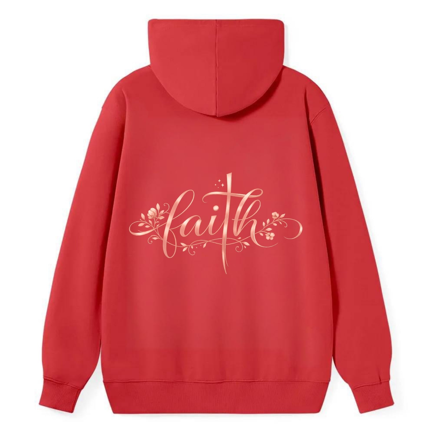 Faith - Classic Pullover Hoodie - Red