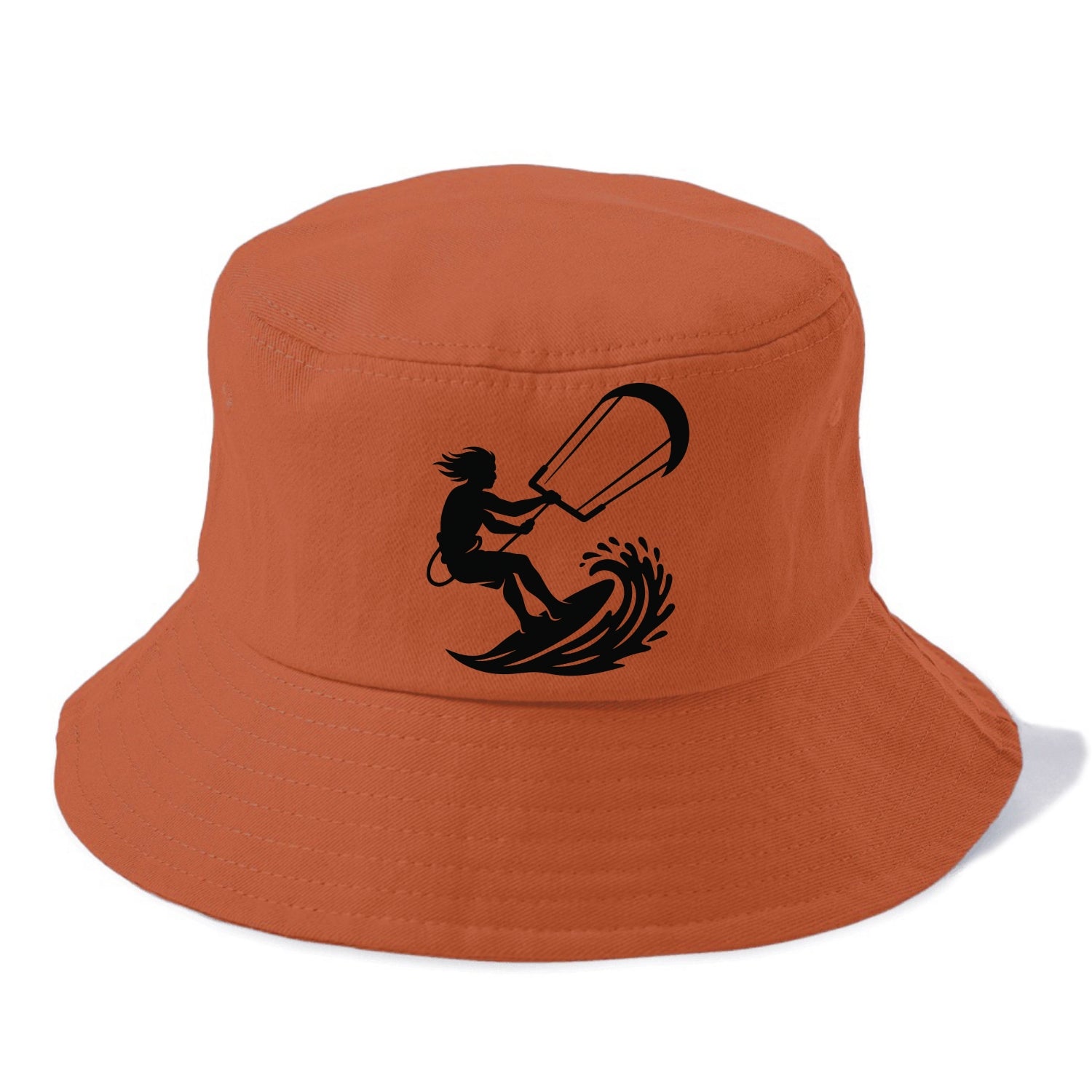 Kite surfer riding wave - Bucket Hat - Red