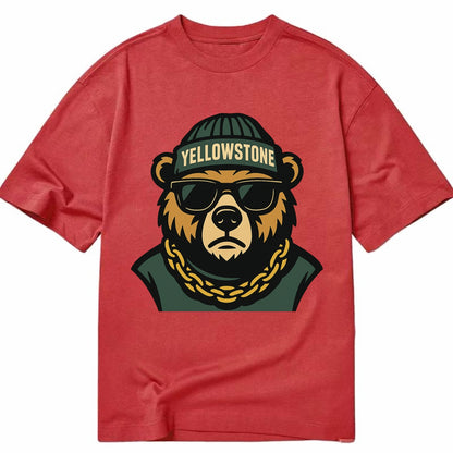 Yellowstone Bear - Classic T-shirt - Red