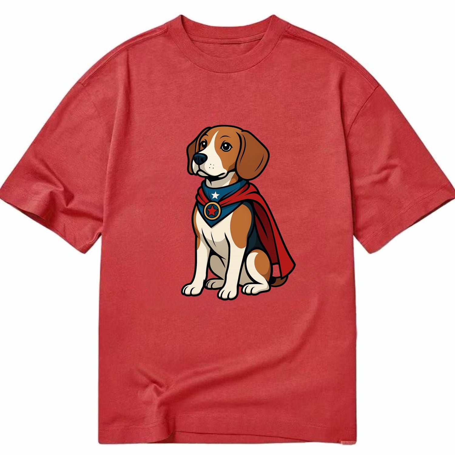 Beagle Patriotic Hero  - Classic T-shirt - Red