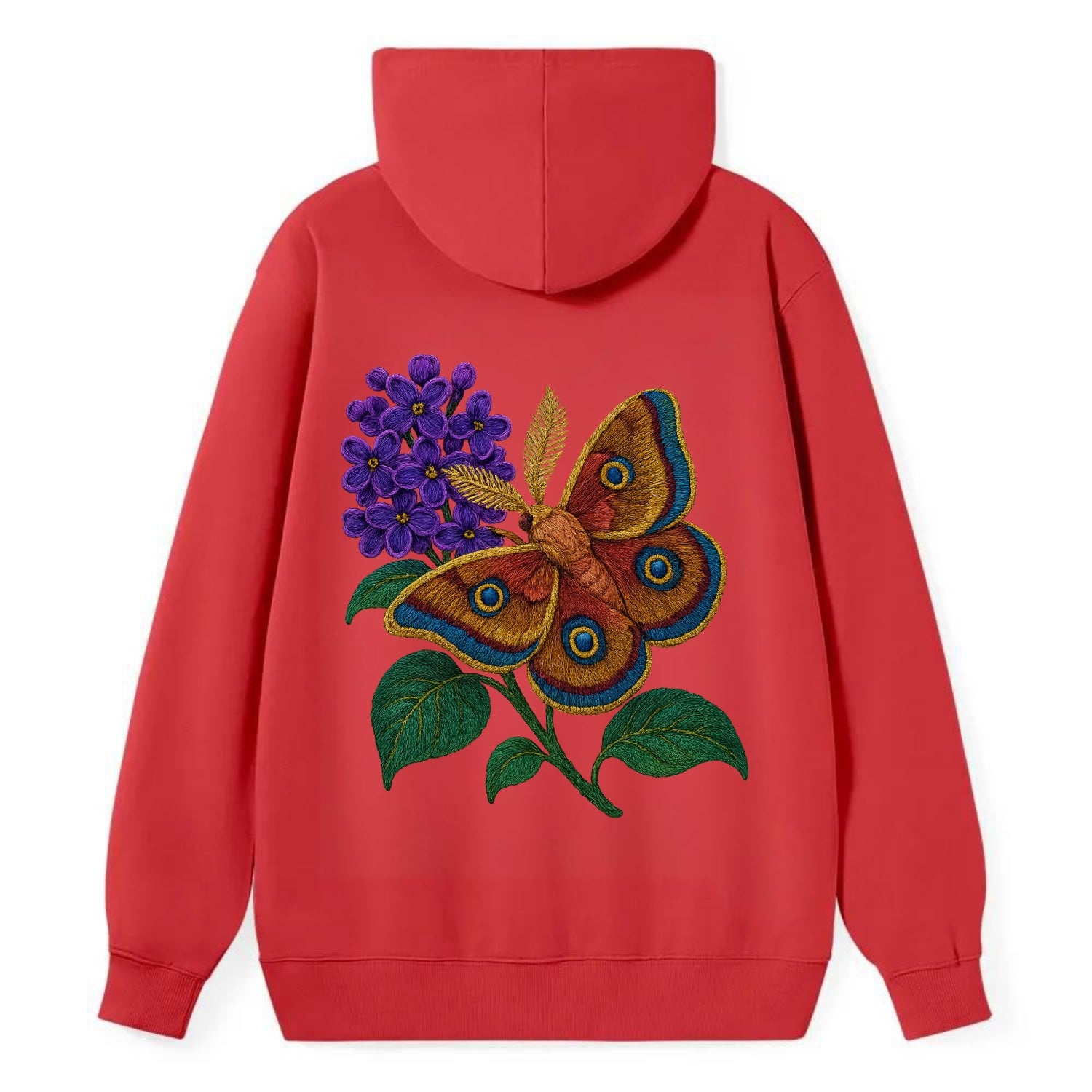 Polyphemus Moth - Classic Pullover Hoodie - Red