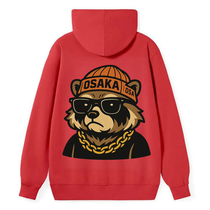 Osaka Tanuki - Classic Pullover Hoodie - Red