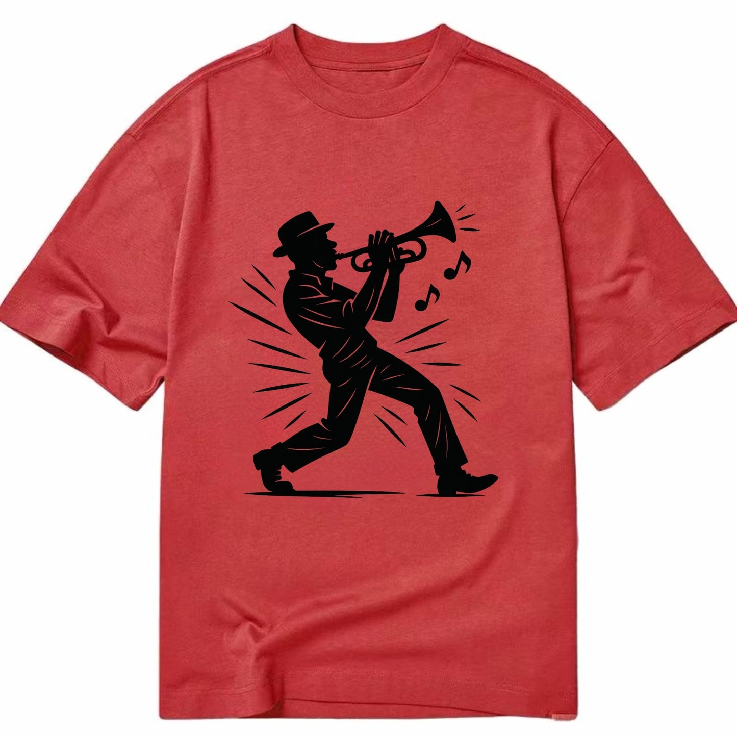 New Orleans jazz musician street corner - Classic T-shirt - Red