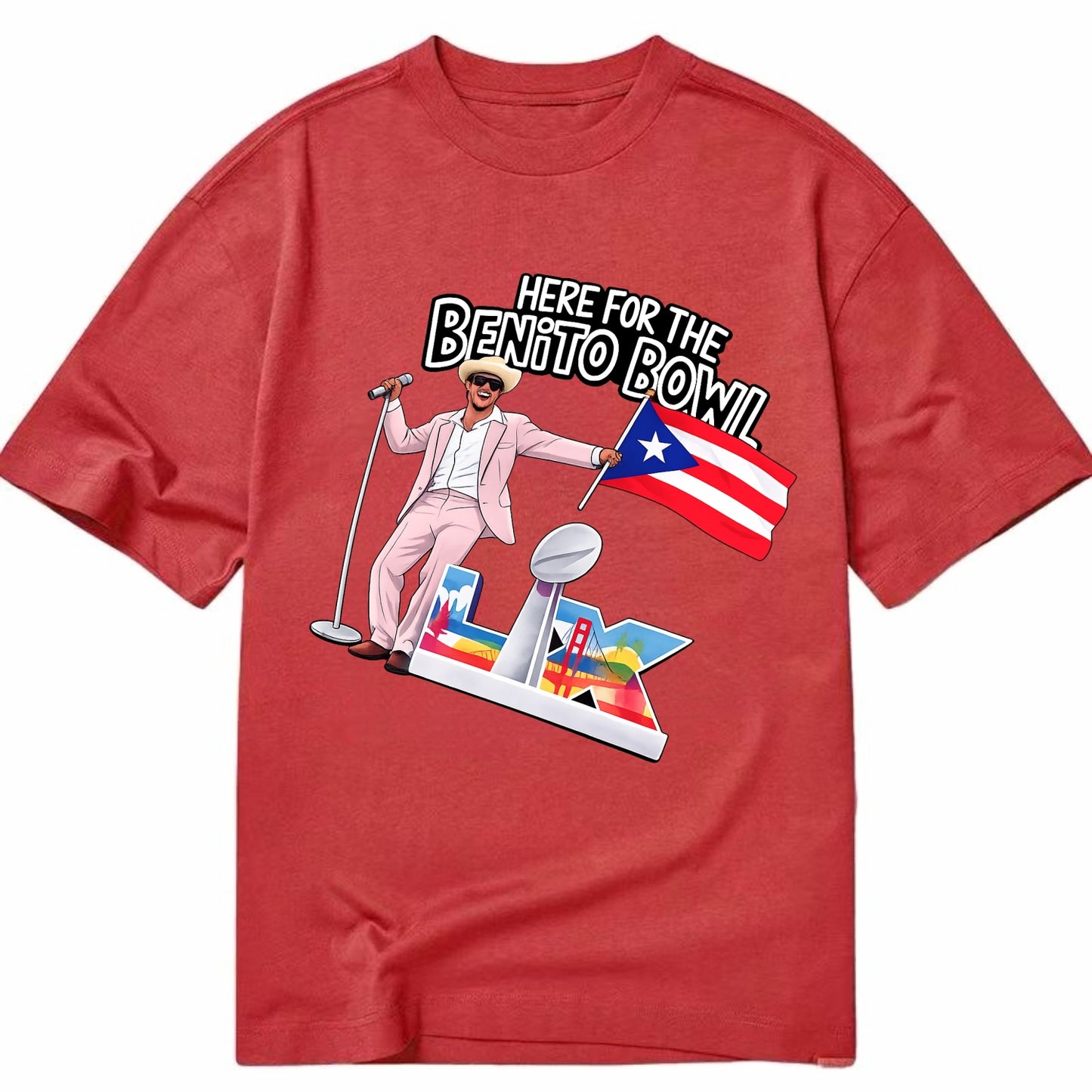 Here For The Bento Bowl - Classic T-shirt - Red