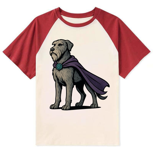 Irish Wolfhound Mystic Hero  - Contrast Contrast Raglan T-shirt