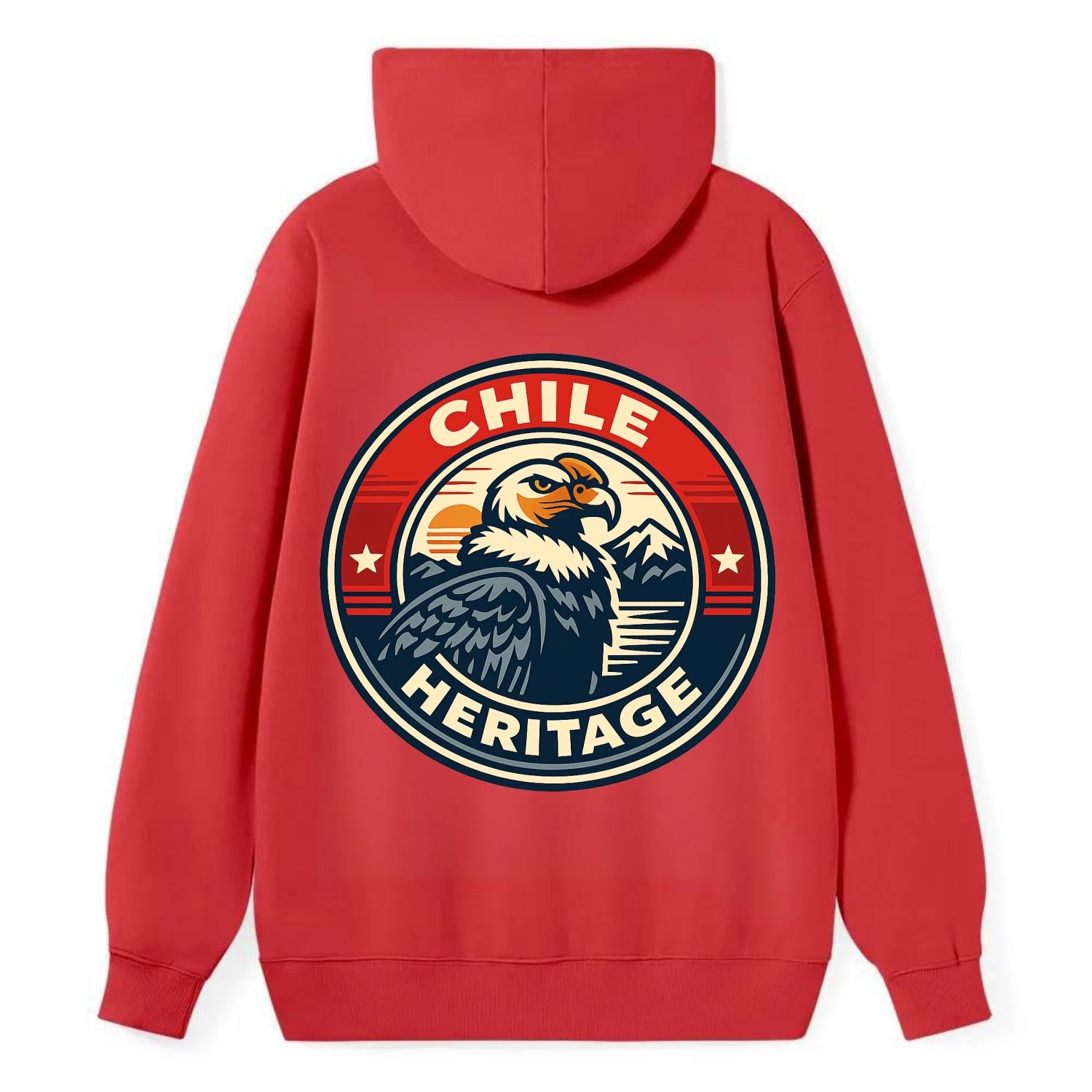 Andean Spirit Emblem - Classic Pullover Hoodie - Red