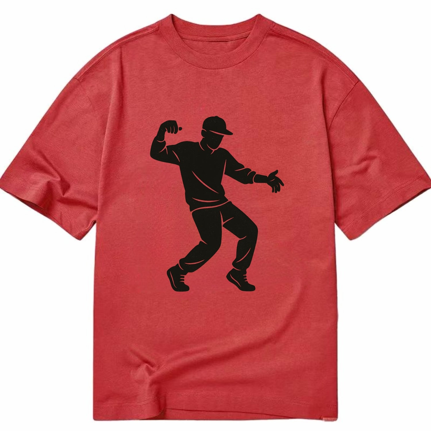 Hip-hop dancer popping and locking - Classic T-shirt - Red