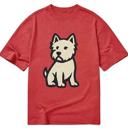 West Highland White Terrier - Alert stan Classic T-shirt - Red