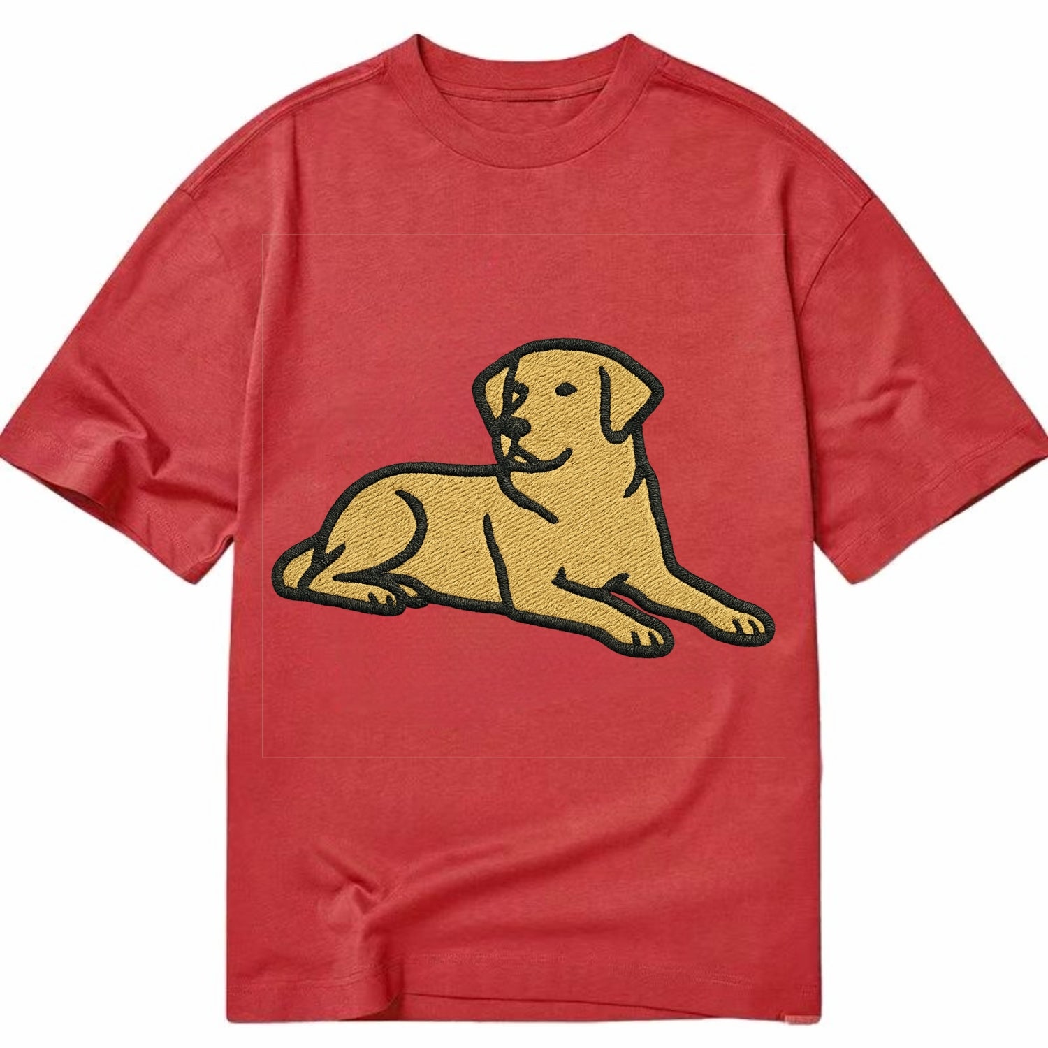 Labrador Retriever - Yellow lab relaxed Classic T-shirt - Red