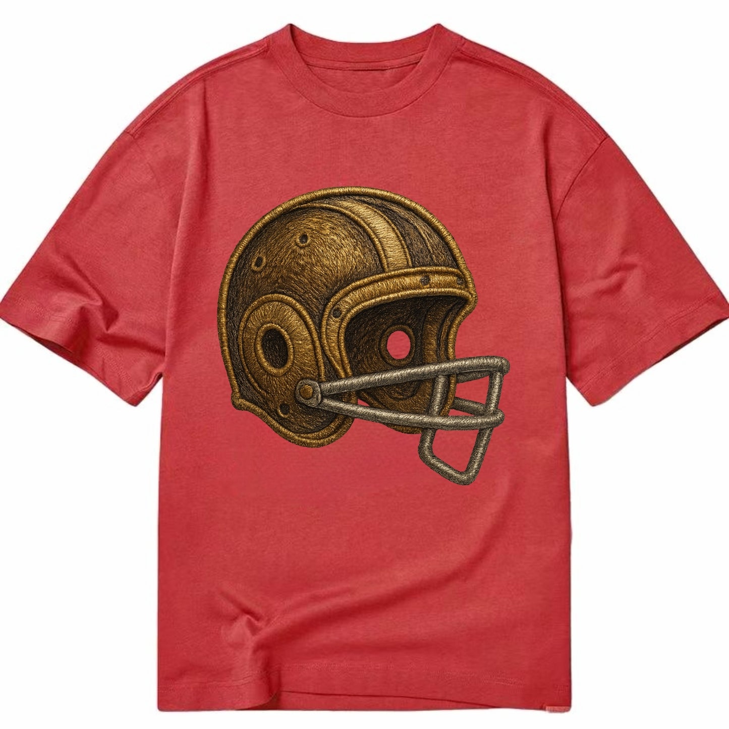 Football Helmet  - Classic T-shirt - Red