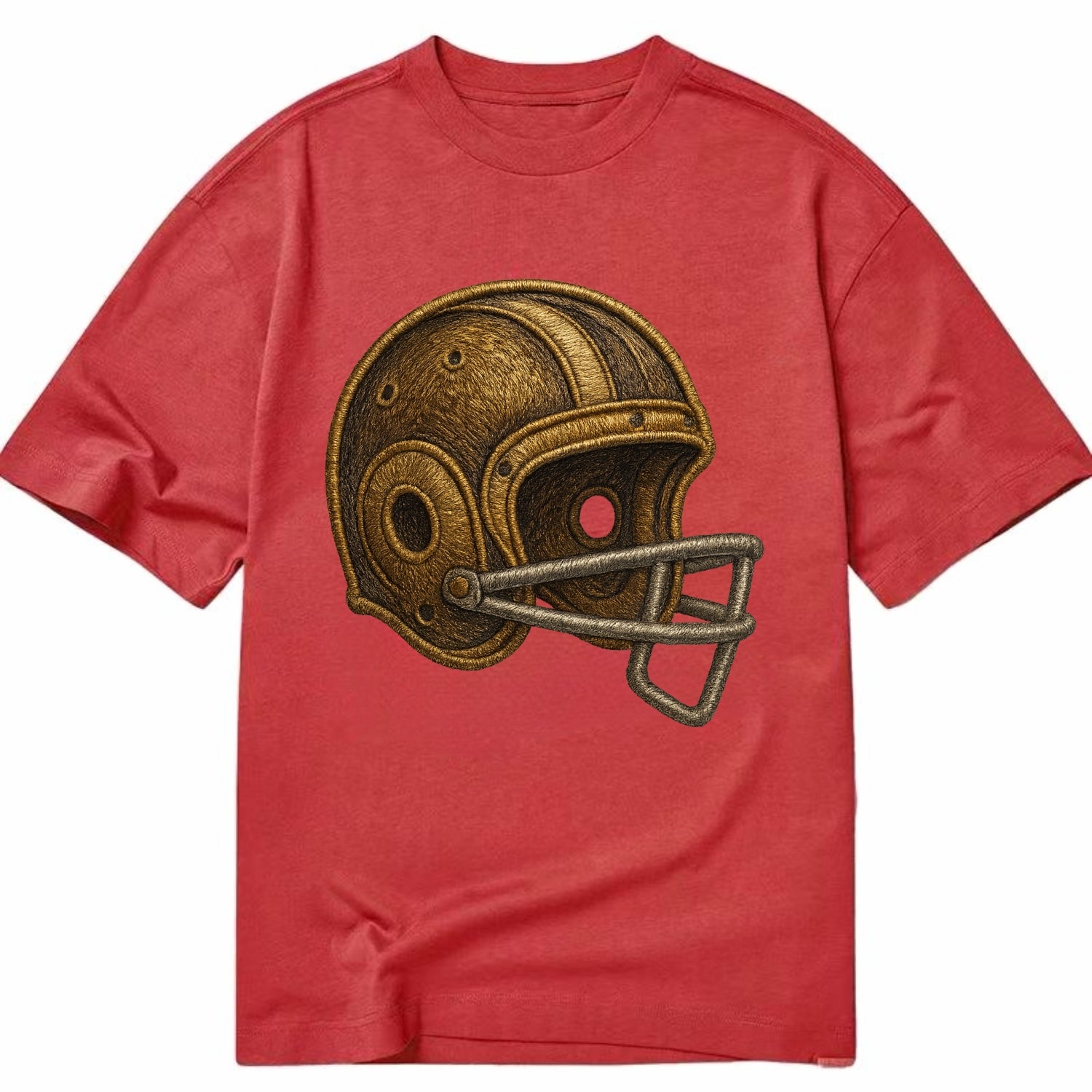 Football Helmet  - Classic T-shirt - Red