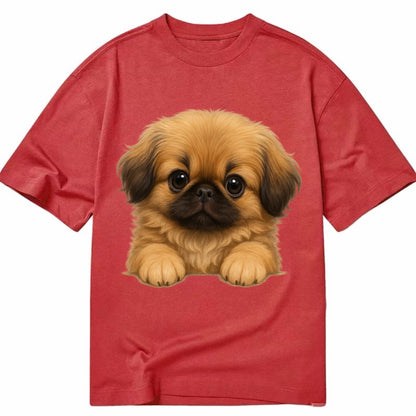 Pekingese  - Classic T-shirt - Red