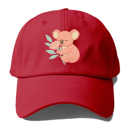 Coral Koala - Baseball Cap - Red