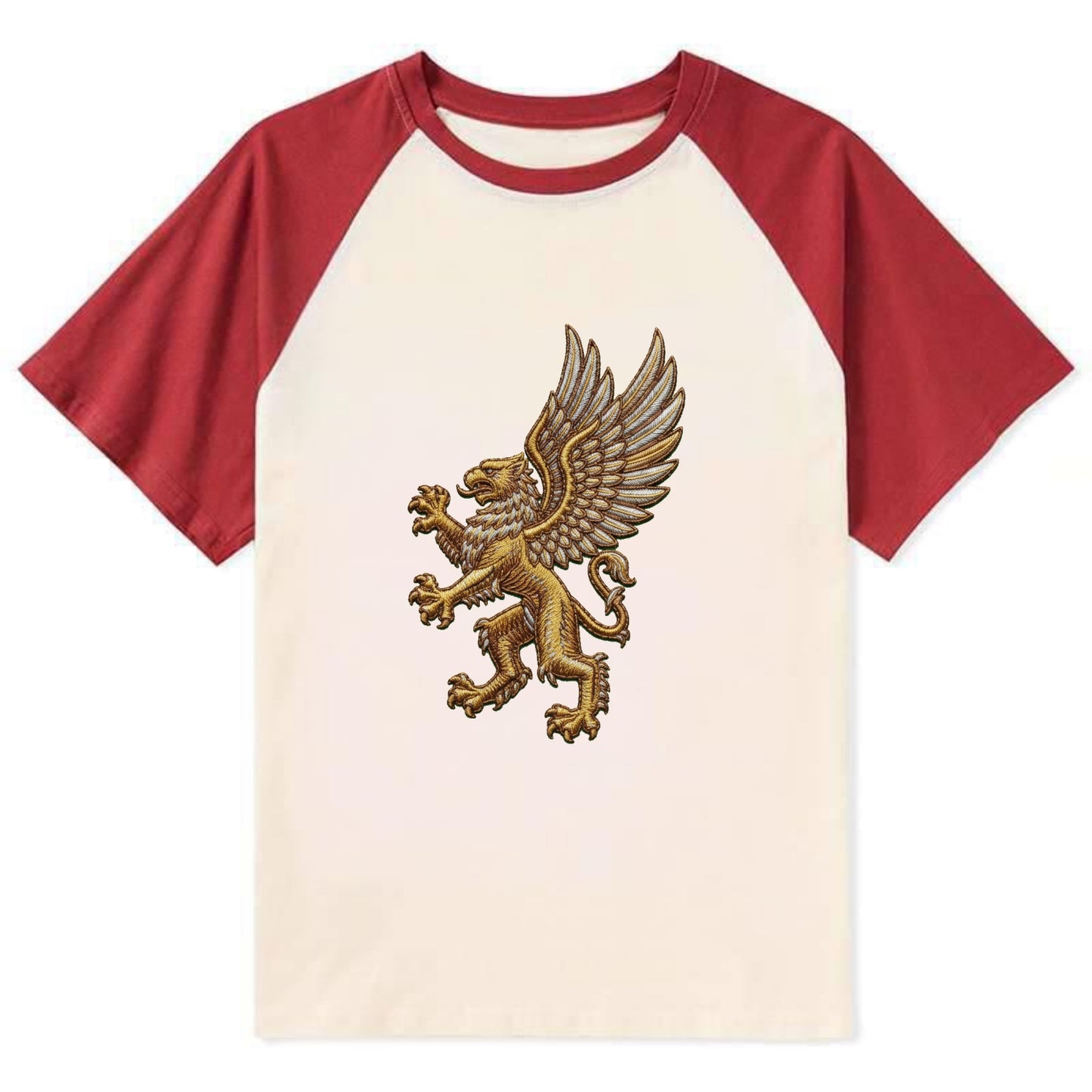 Griffin - Contrast Raglan T-shirt - Red
