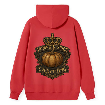 Pumpkin Spice Everything  - Classic Pullover Hoodie - Red