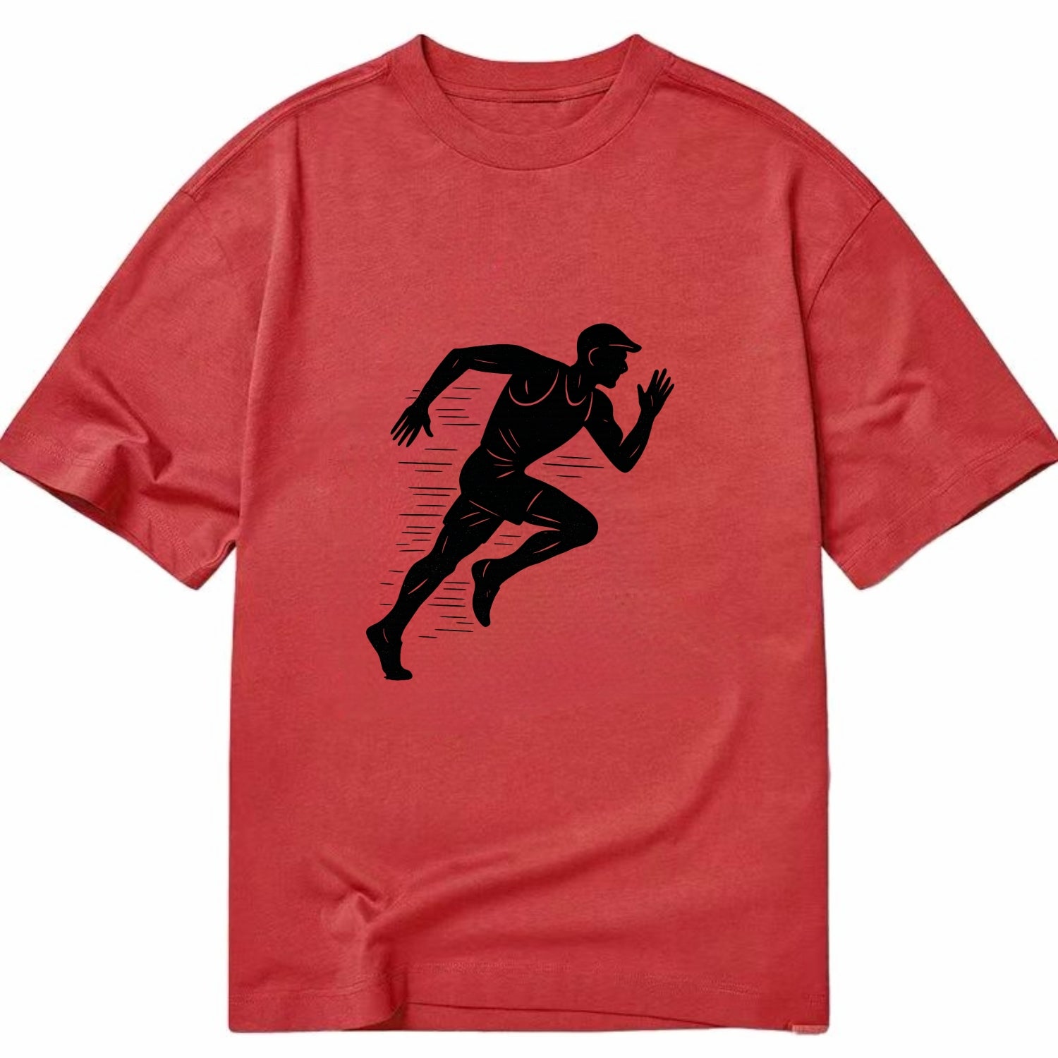 Runner in full stride sprinting - Classic T-shirt - Red