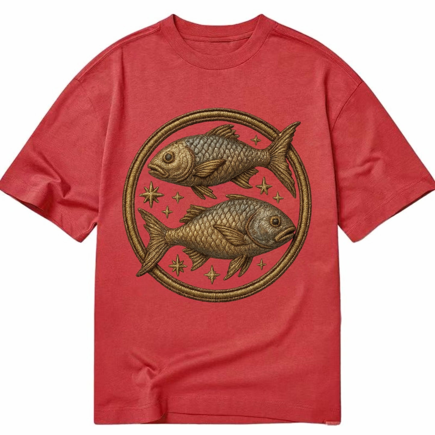 Pisces Fish  - Classic T-shirt - Red