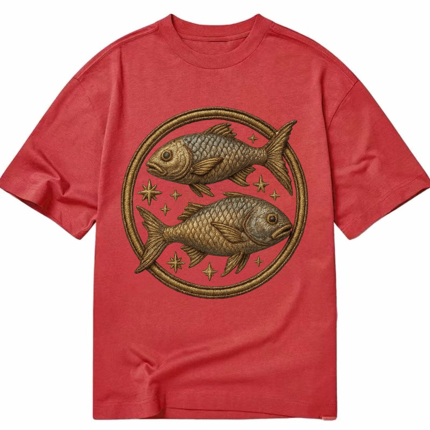 Pisces Fish  - Classic T-shirt - Red