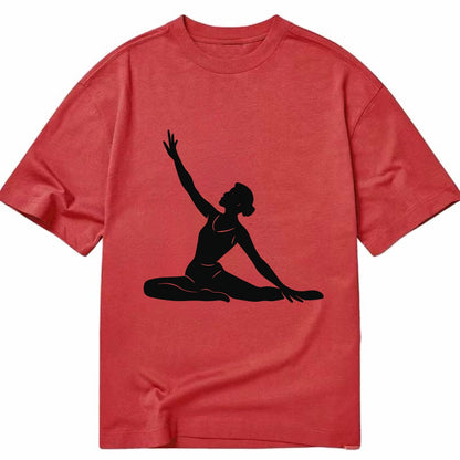 Contemporary dancer in floor work - Classic T-shirt - Red