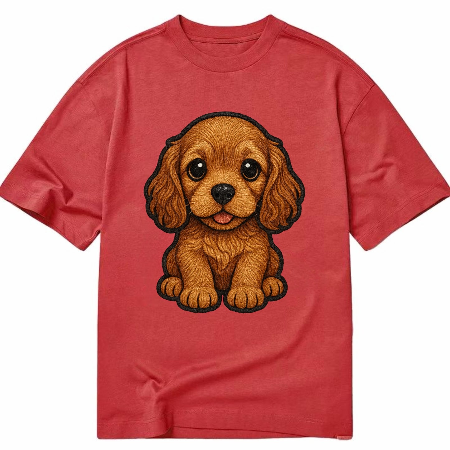 Baby Cocker Spaniel Puppy - long wavy ears, soulful eyes, silky coat, - Classic T-shirt - Red
