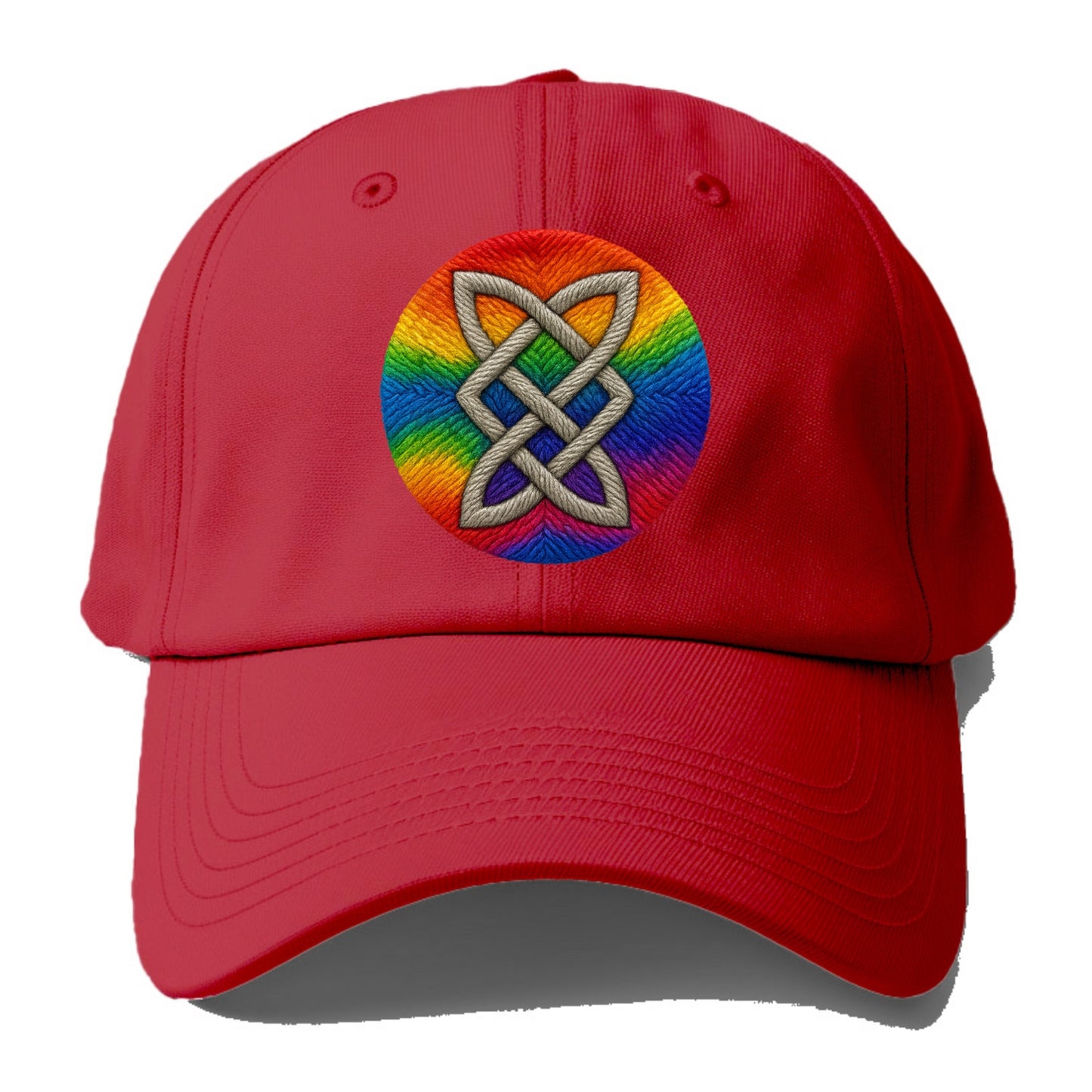 Celtic Shield Knot  - Baseball Cap - Red
