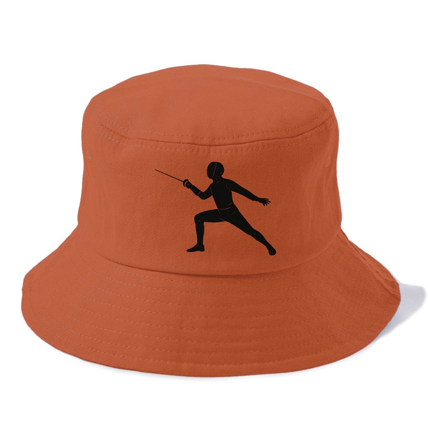 Fencer in lunge position - Bucket Hat - Red