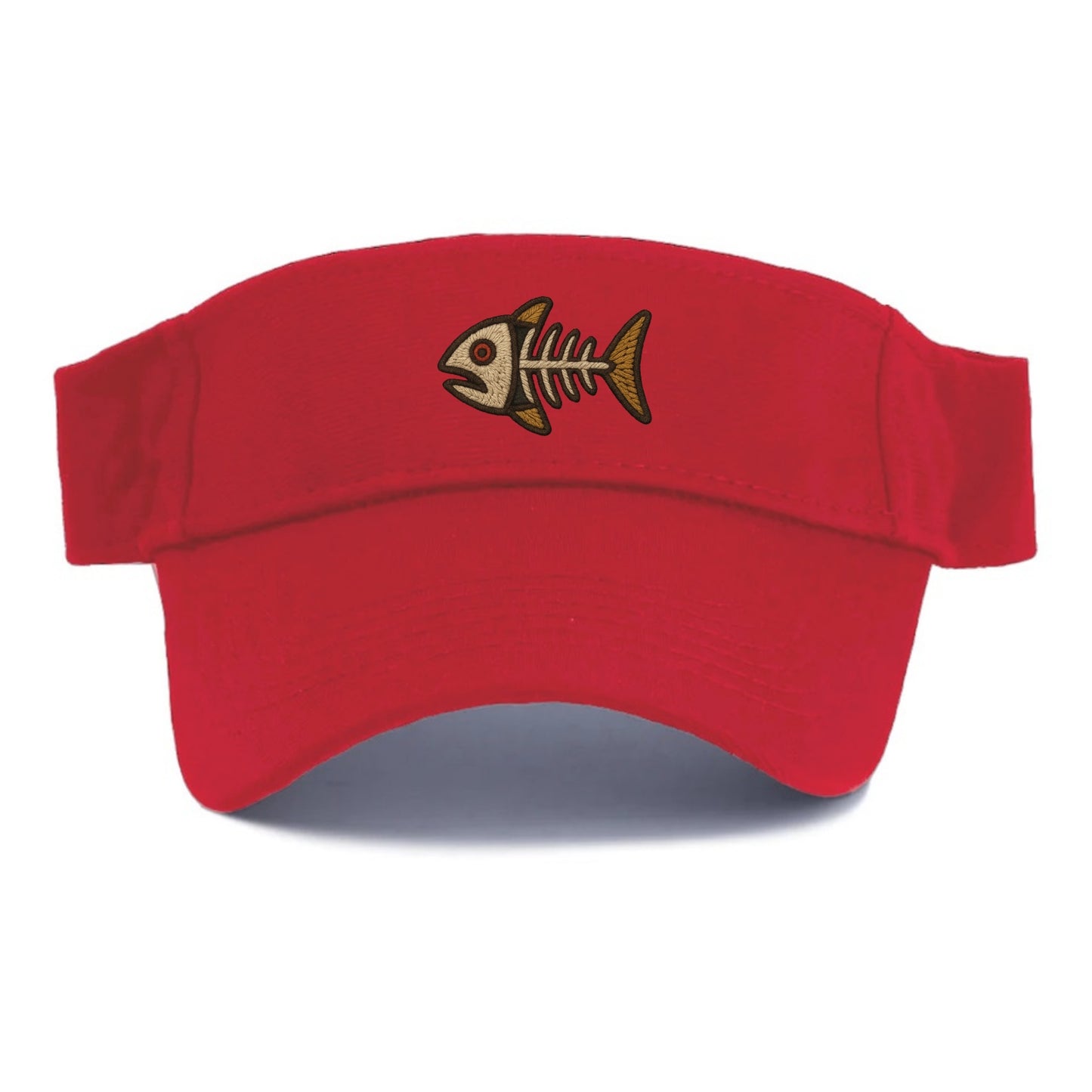 Fish Skeleton  - Visor - Red