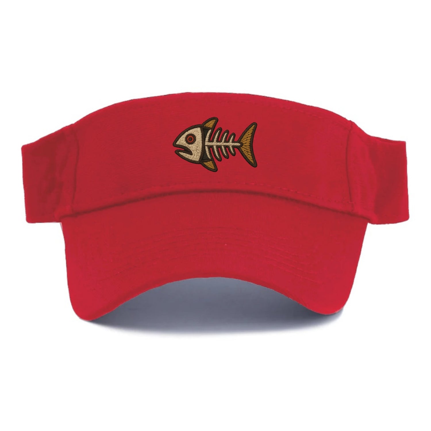 Fish Skeleton  - Visor - Red