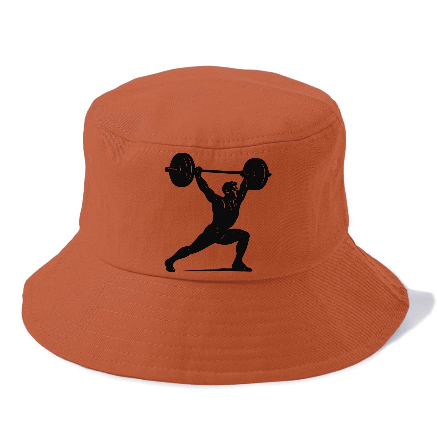 Weightlifter doing overhead snatch - Bucket Hat - Red