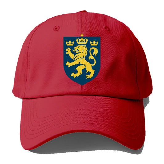 Sweden Three Crowns Emblem  - Baseball Cap - Red