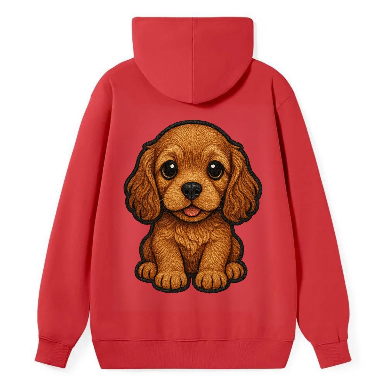 Baby Cocker Spaniel Puppy - long wavy ears, soulful eyes, silky coat, - Classic Pullover Hoodie - Red
