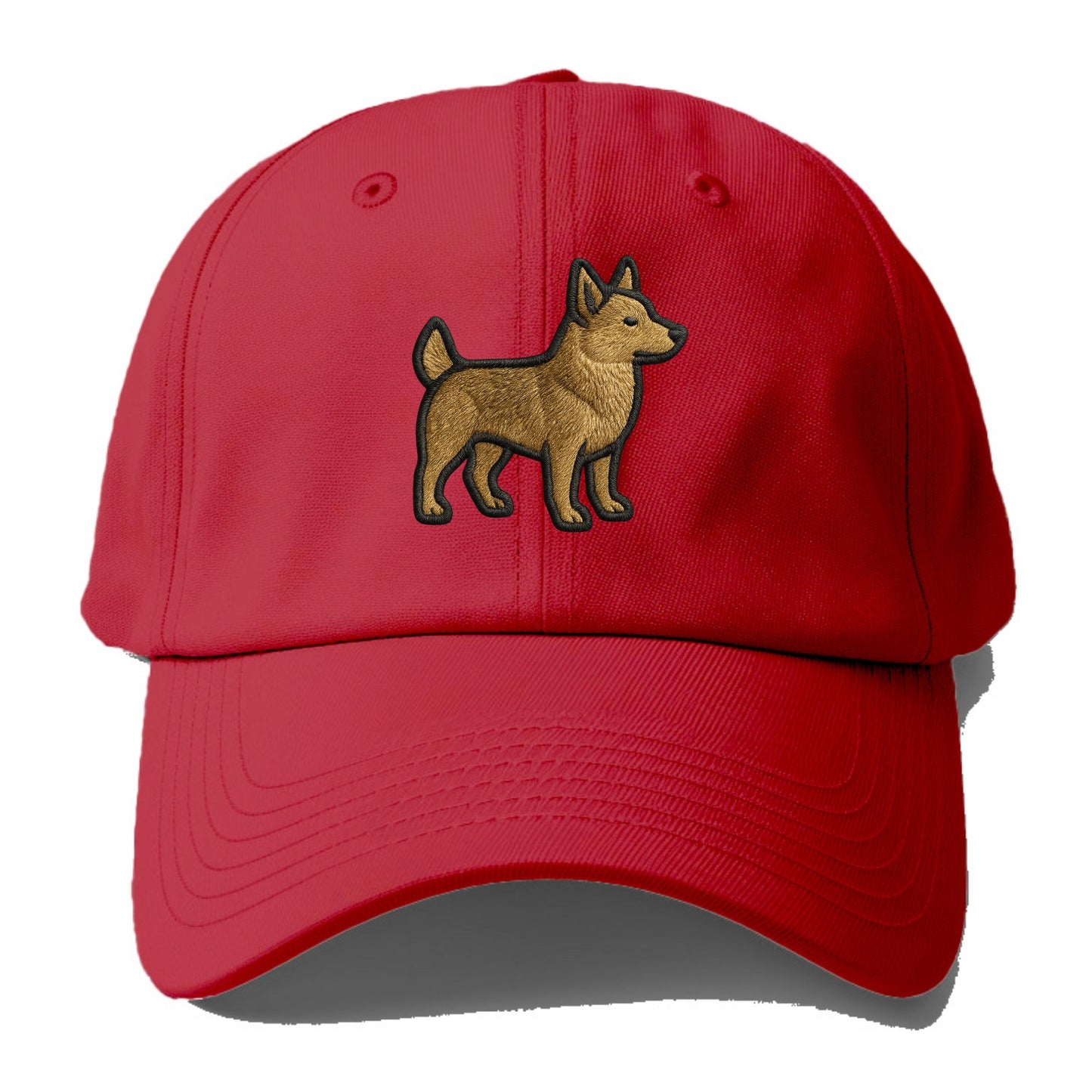 Swedish Vallhund - Contemporary Viking d - Baseball Cap - Red