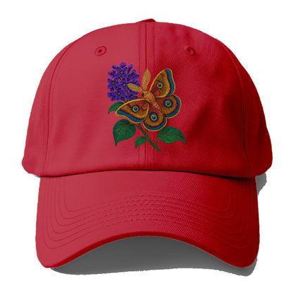 Polyphemus Moth - Baseball Cap - Red