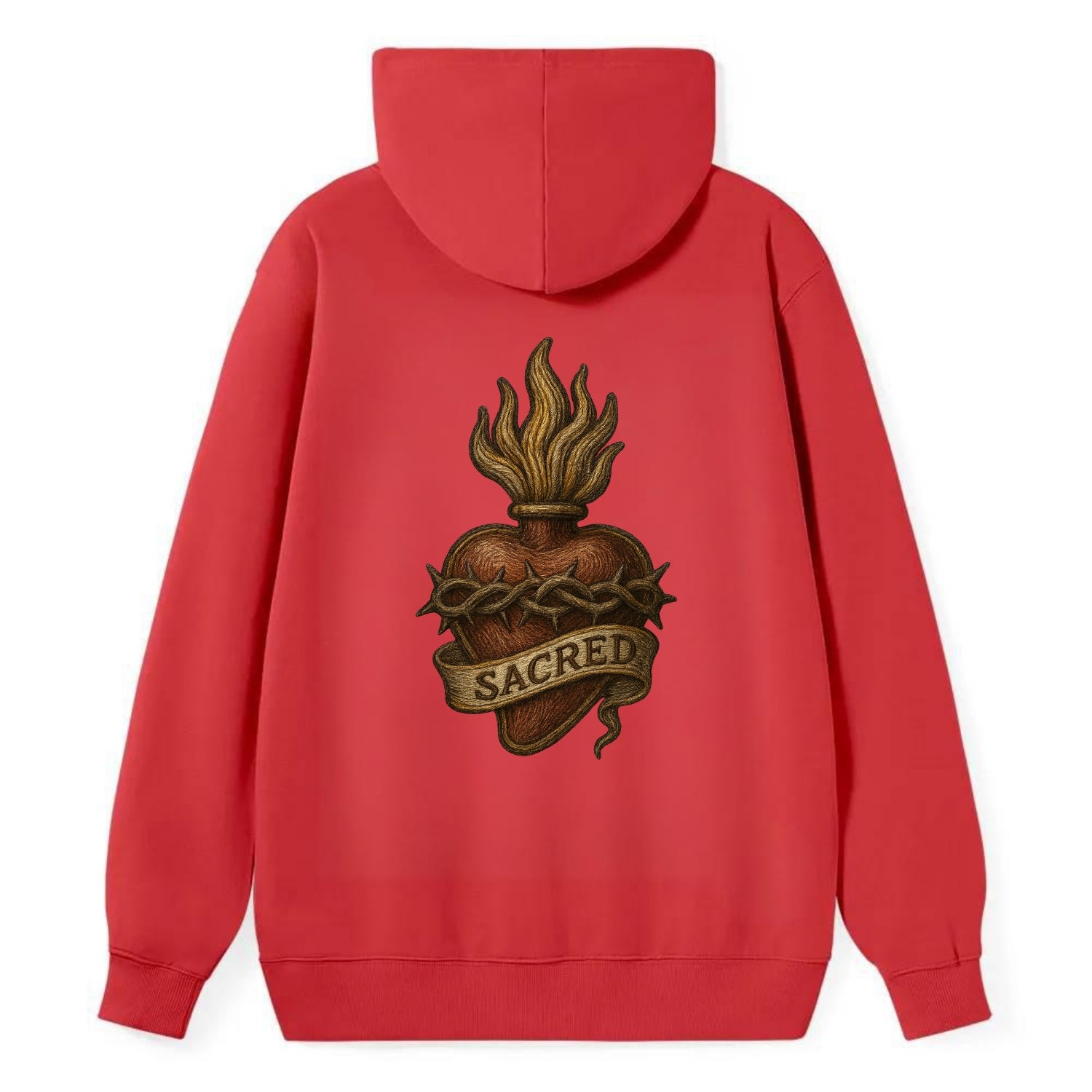 Sacred Heart  - Classic Pullover Hoodie - Red