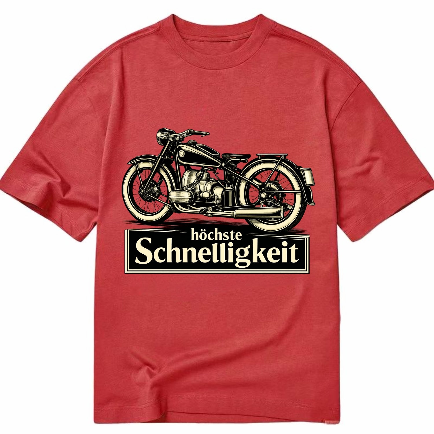 German Speed Motorcycle - Classic T-shirt - Red