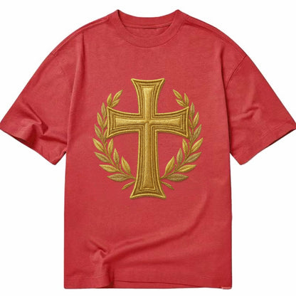 Victory Cross  - Classic T-shirt - Red