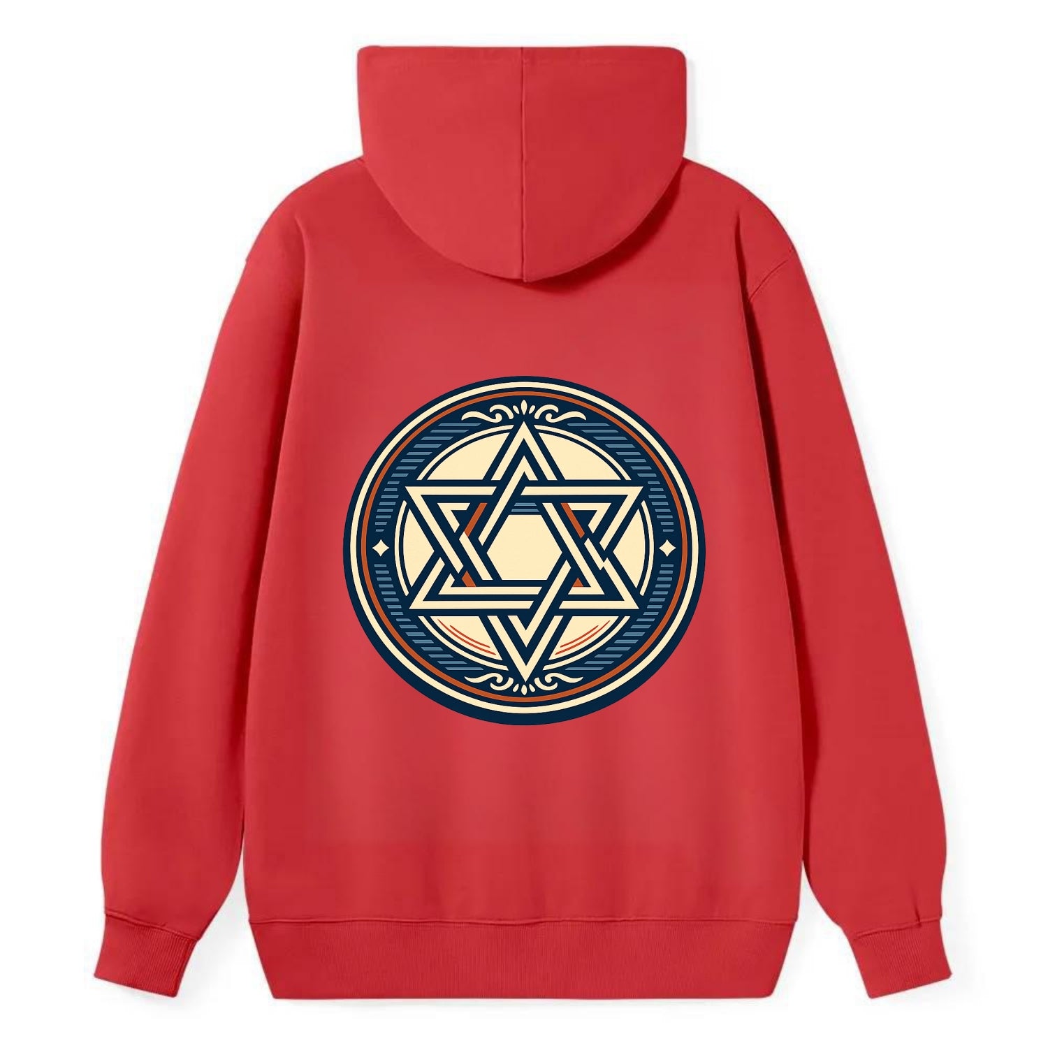 Celestial Unity Emblem - Classic Pullover Hoodie - Red