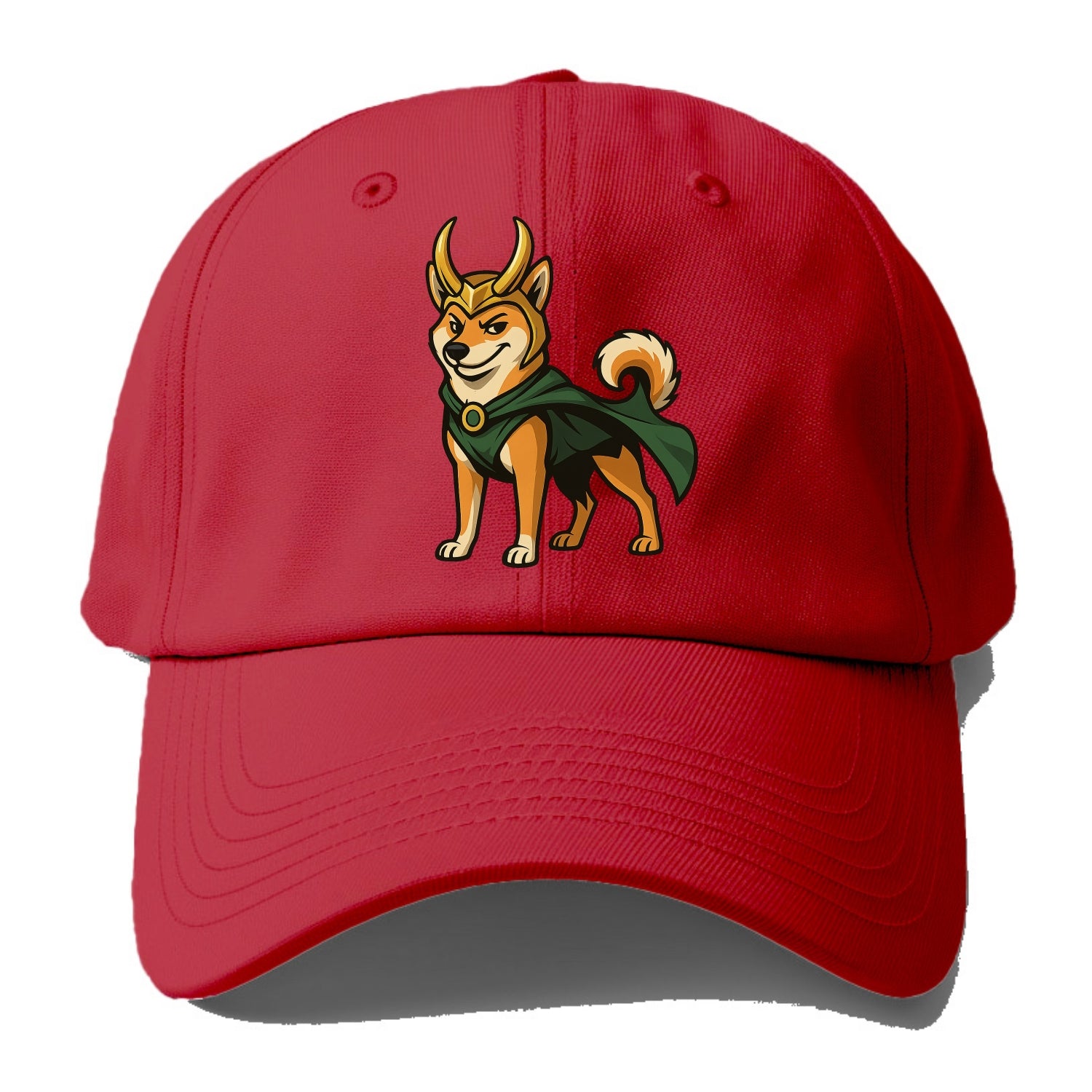 Shiba Inu Loki  - Baseball Cap - Red