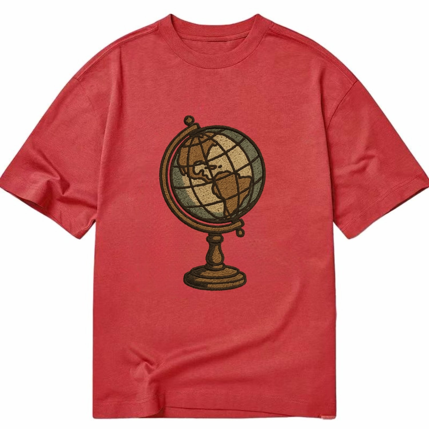 Globe  - Classic T-shirt - Red